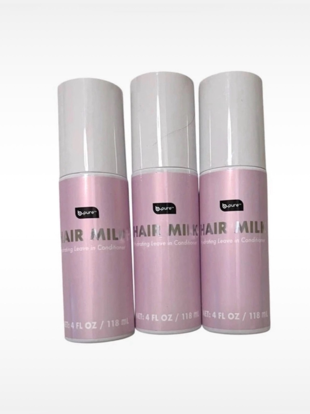 All 3 of these B-pure Hair Milk Bottles Leave in conditioner New